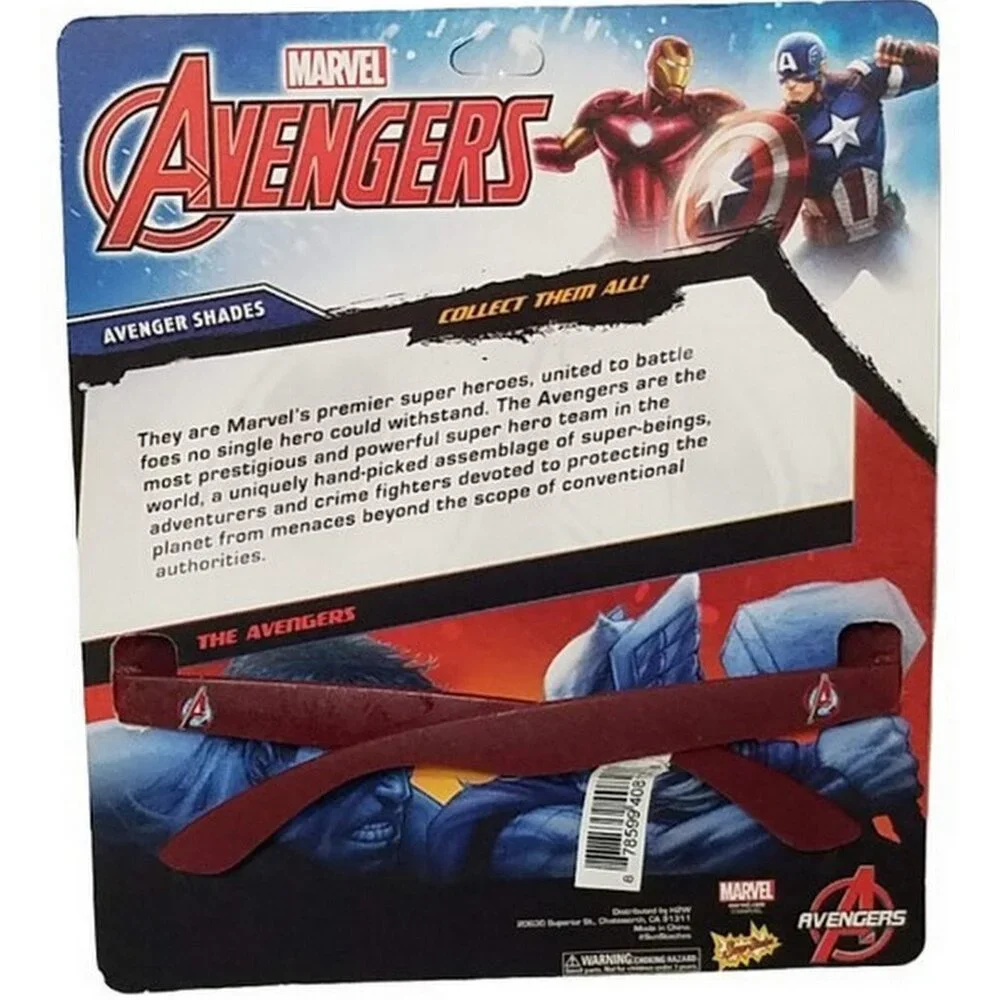 Marvel IRON MAN Shatter Resistant 100% UV Protection Avenger SHADES (14+) NWT